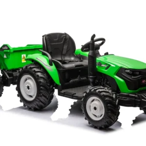Traktor na akumulator s prikolicom HC-306 24V - zeleni