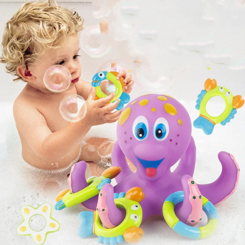 Igra kupanja s plutajućom hobotnicom i prstenovima