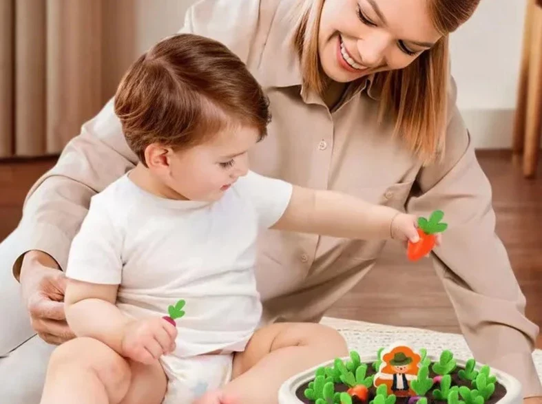 Montessori edukativna igra polje mrkve