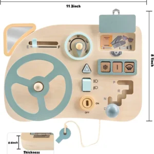 Montessori senzorna tableta s drvenim volanom za djecu