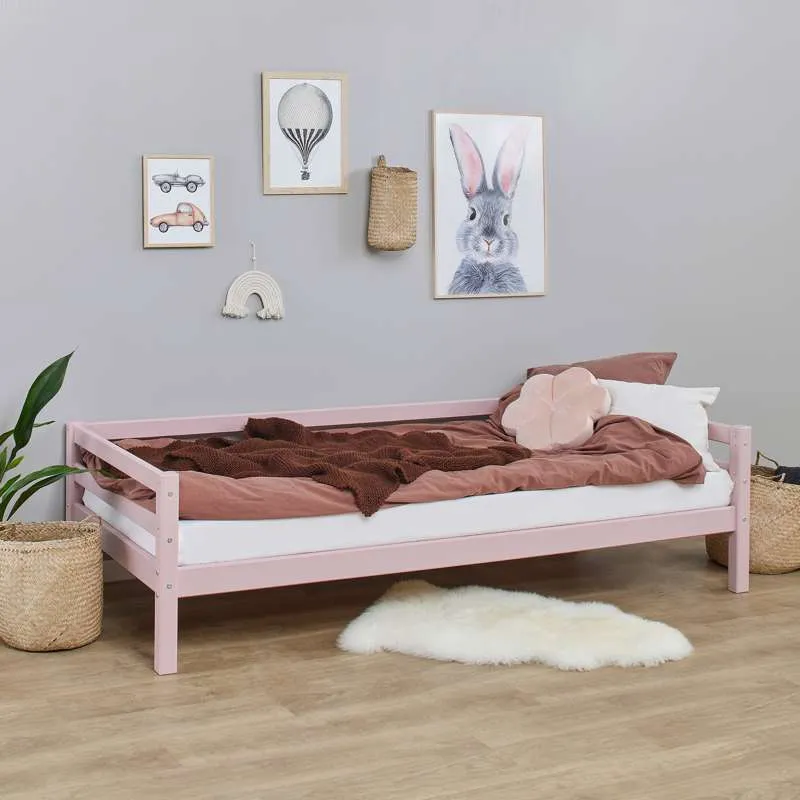 Hoppekids ECO Dream - Moja boja juniorska krevet - 90x200 cm. - Razdvojiva - Svijetla ružičasta