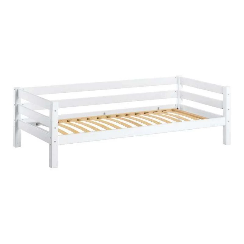 Hoppekids ECO Luxury - Juniorska krevet - 90x200 cm. - Fleksibilna podloga za ležaj i naslon - Snijeg