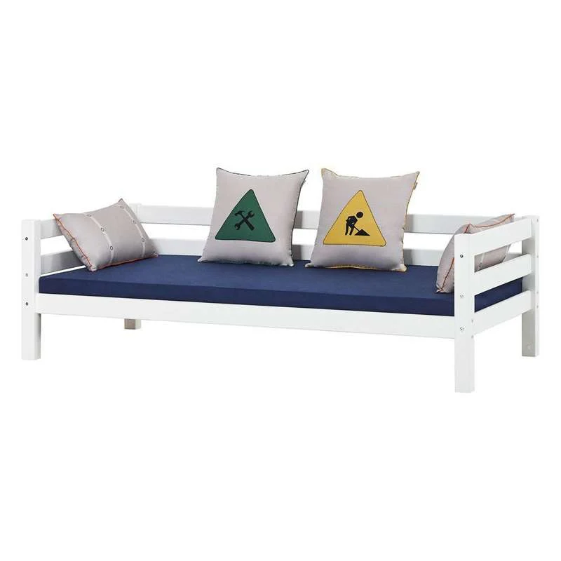 Hoppekids ECO Luxury - Juniorska krevet - 90x200 cm. - Fleksibilna podloga za ležaj i naslon - Snijeg