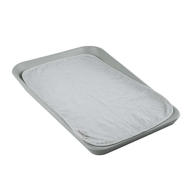 Leander Podloge za presvlačenje za Matty i Matty Mini - Muslin - 2-pak - Pearl Grey/Sage Green