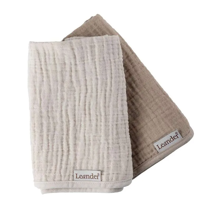 Leander Podloge za presvlačenje za Matty i Matty Mini - Muslin - 2-pak - Cappuccino/Mocca