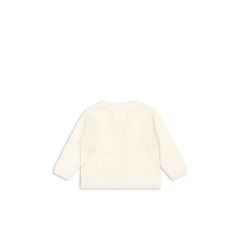 Fanga Fontana Venti Pointelle Cardigan - GOTS - Antique White 3m