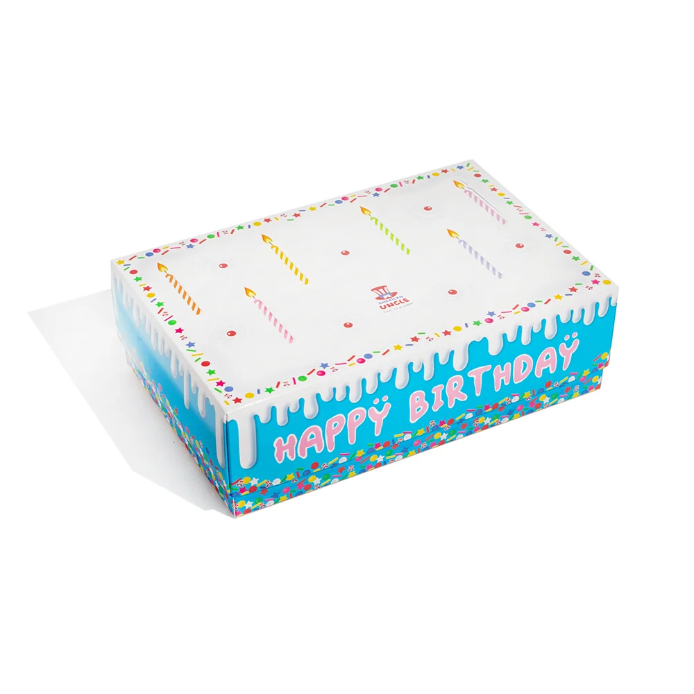 Birthday box, kutija u obliku rođendanske torte s 15 snack slatkih i slanih
