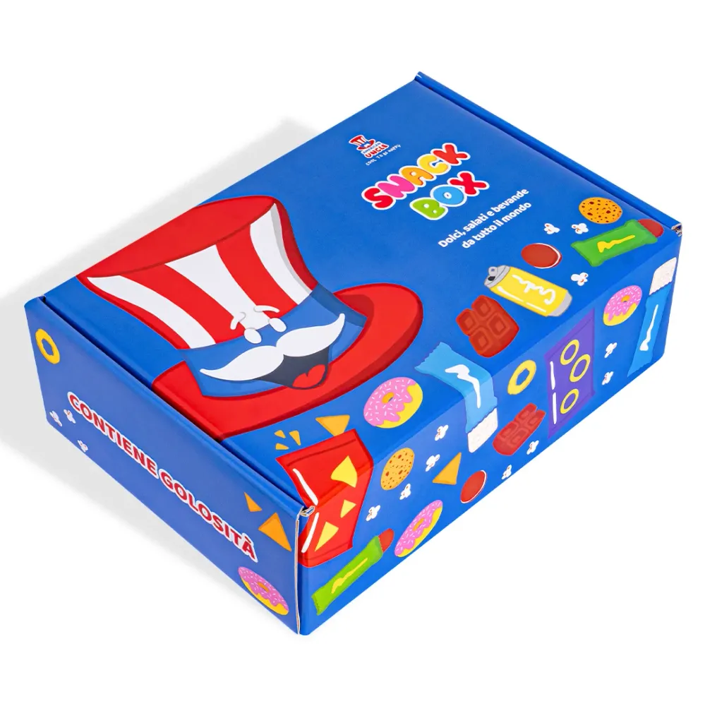 Snack box “Cool to be Happy”, kutija iznenađenja od 20 snack slatkiš, slanih proizvoda i pić