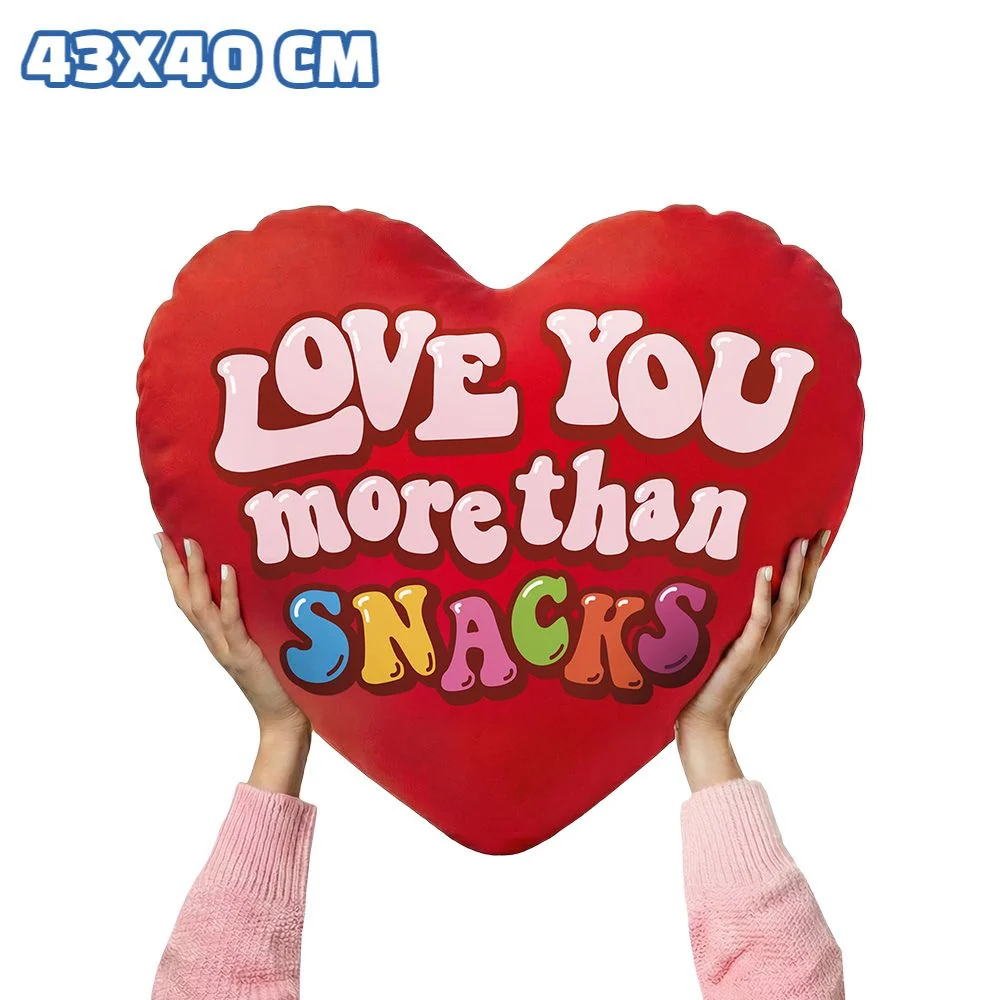 Valentine’s Heart XL, jastuk u obliku srca s 30 snack slatkih i slanih iznenađenja