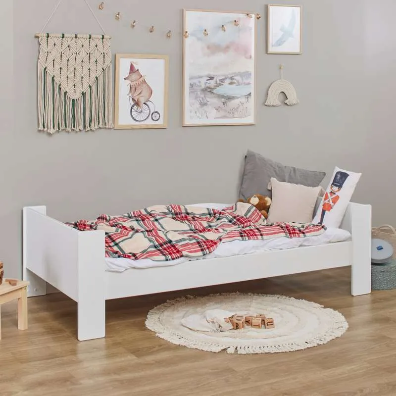 Hoppekids PURE - Juniorseng 90x200 cm - Hvid