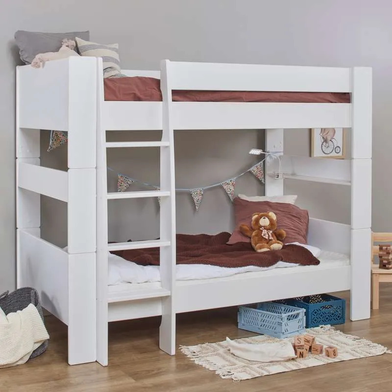 Hoppekids PURE - Køjeseng - 90x200 cm - Hvid