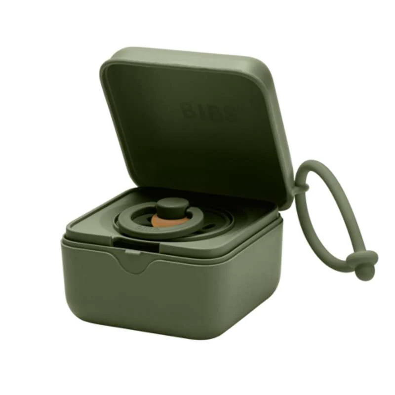 BIBS Accessories Pacifier Box - Sutteboks m. Plads til 3 Sutter - Hunter Menta