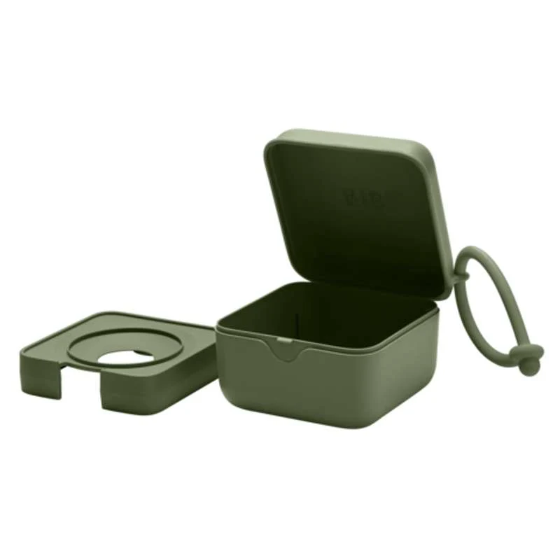 BIBS Accessories Pacifier Box - Sutteboks m. Plads til 3 Sutter - Hunter Menta