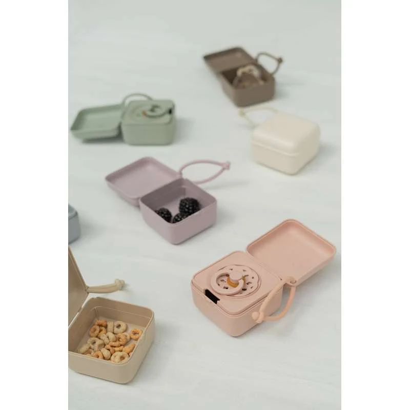 BIBS Accessories Pacifier Box - Sutteboks m. Plads til 3 Sutter - Hunter Menta