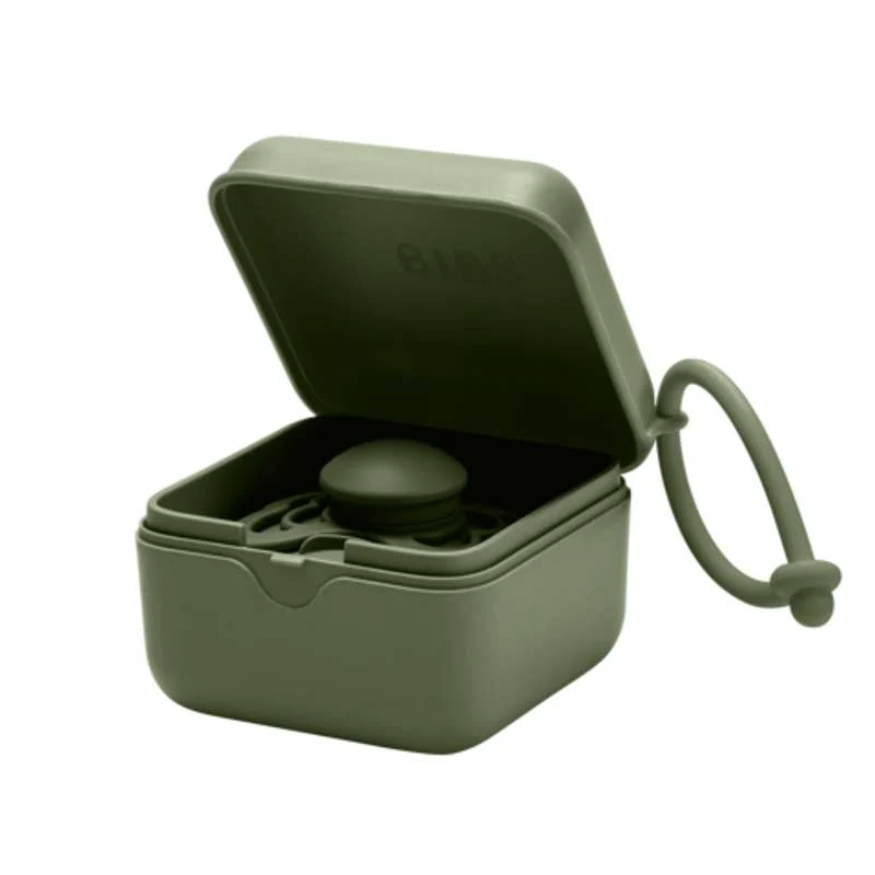 BIBS Accessories Pacifier Box - Sutteboks m. Plads til 3 Sutter - Hunter Menta