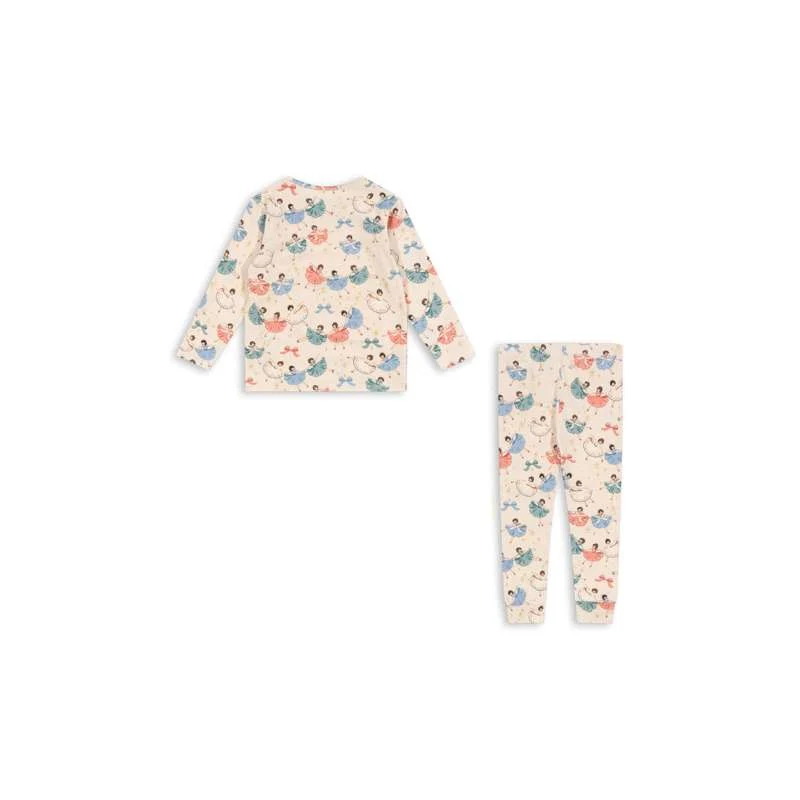 Konges Sløjd Osnovna bluzica/set hlač - GOTS - Bow Ballerina Birthday Parties