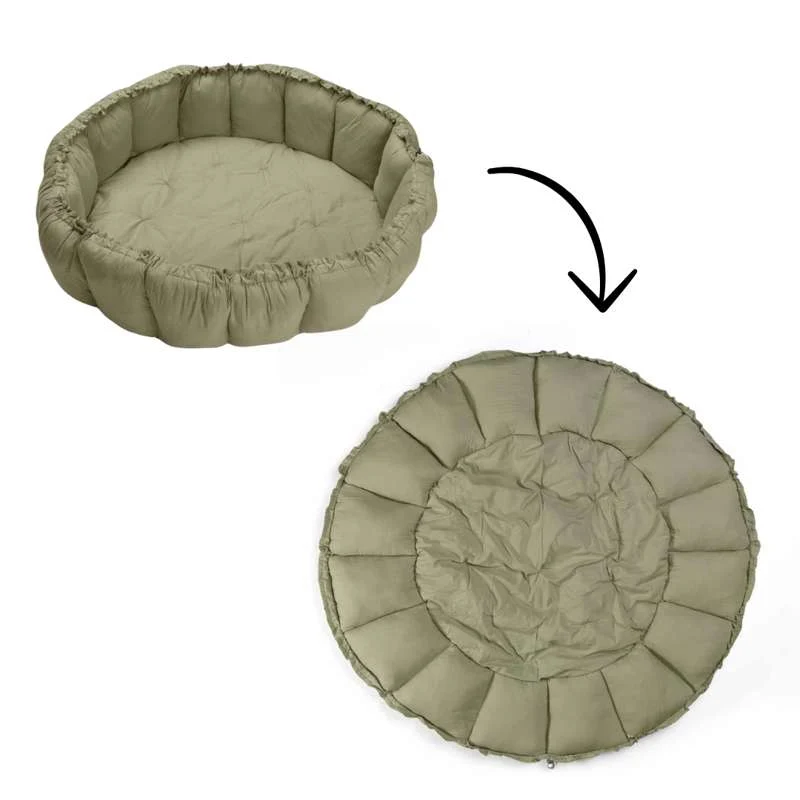 Eco-Friendly Play & Go Babynest Igrać podloga - Bloom - Livada Zelena