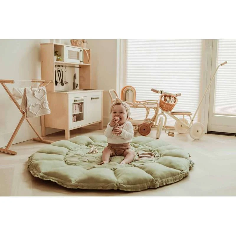Eco-Friendly Play & Go Babynest Igrać podloga - Bloom - Livada Zelena