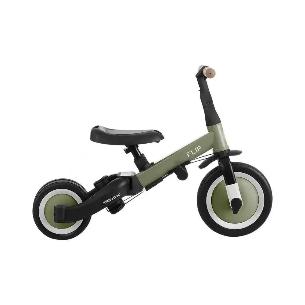 KikkaBoo® dječji tricikl 5u1 Flip Army Green