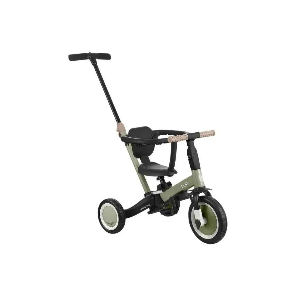 KikkaBoo® dječji tricikl 5u1 Flip Army Green