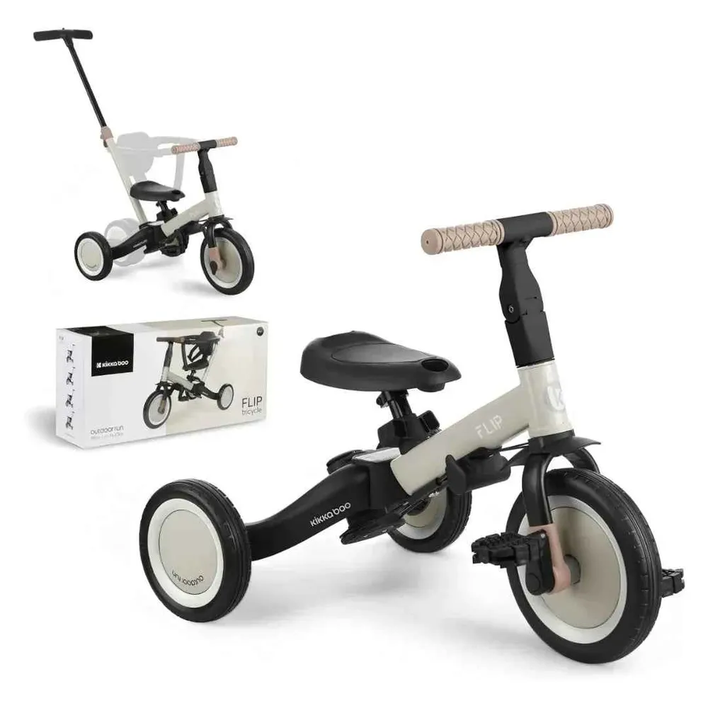 KikkaBoo® dječji tricikl 5u1 Flip Beige