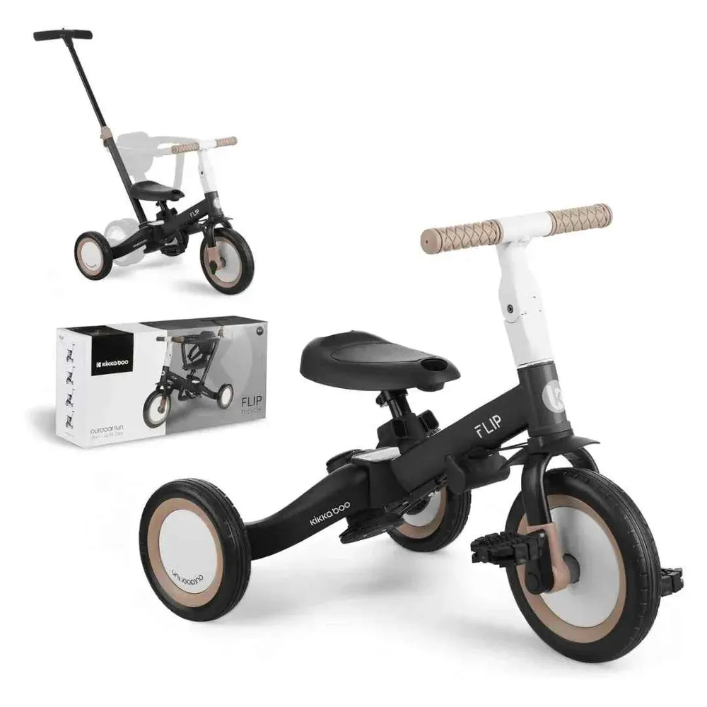 KikkaBoo® dječji tricikl 5u1 Flip Black