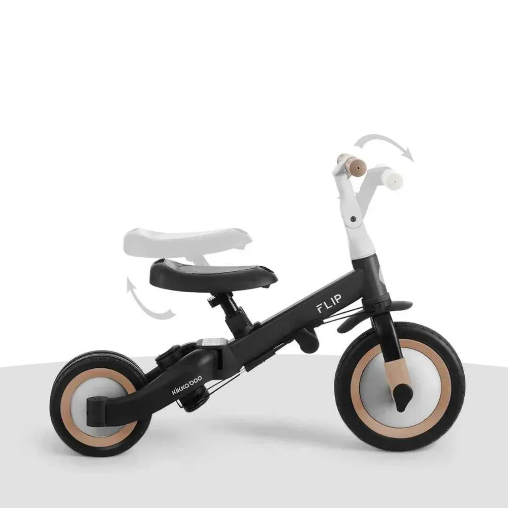 KikkaBoo® dječji tricikl 5u1 Flip Black