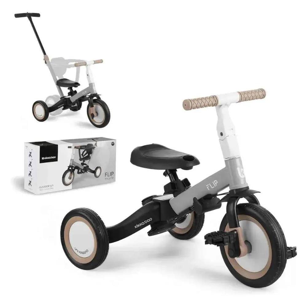 KikkaBoo® dječji tricikl 5u1 Flip Grey