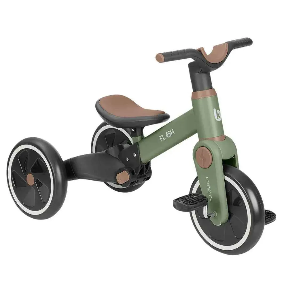KikkaBoo® Tricikl 5 u 1 Flash Army Green