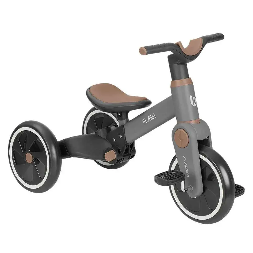 KikkaBoo® Tricikl 5 u 1 Flash Grey