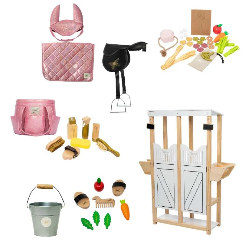 Astrup Paket za štalu i opremu za konje - Mega - Rozi Glitter