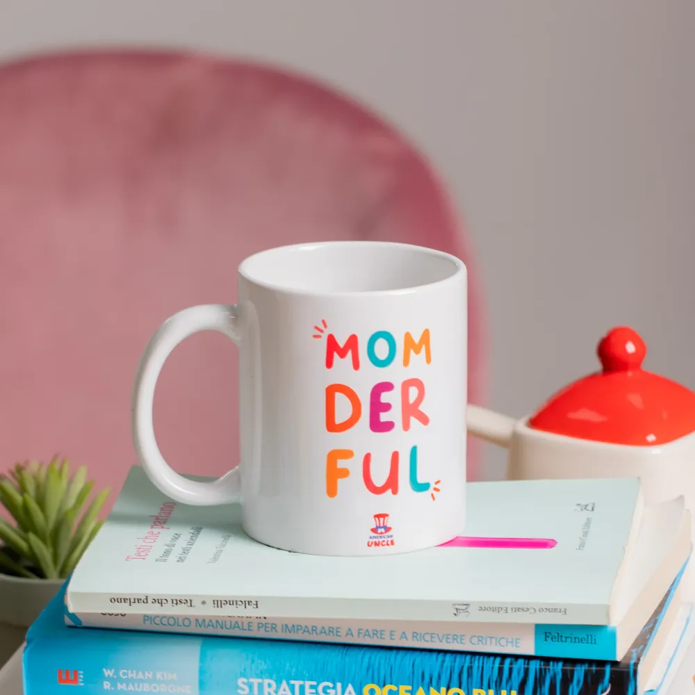 Šalica Momderful, poklon ideja za mamu od 350ml