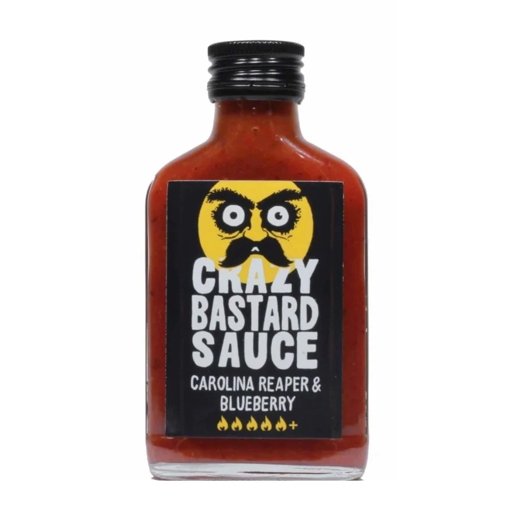 Crazy Bastard Sauce Carolina Reaper & Blueberry, ljuti umak od Carolina papričice i borovnice od 100ml