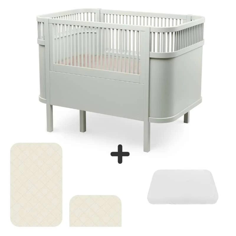 Sebra Krevet - Klasič - Beba & Jr. - Magleno zelena - Paket 2