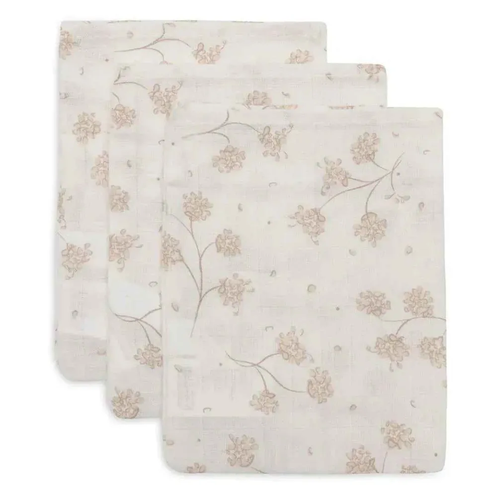 Jollein® Komplet 3 krpice za umivanje Leafy Dreams 20x15 cm