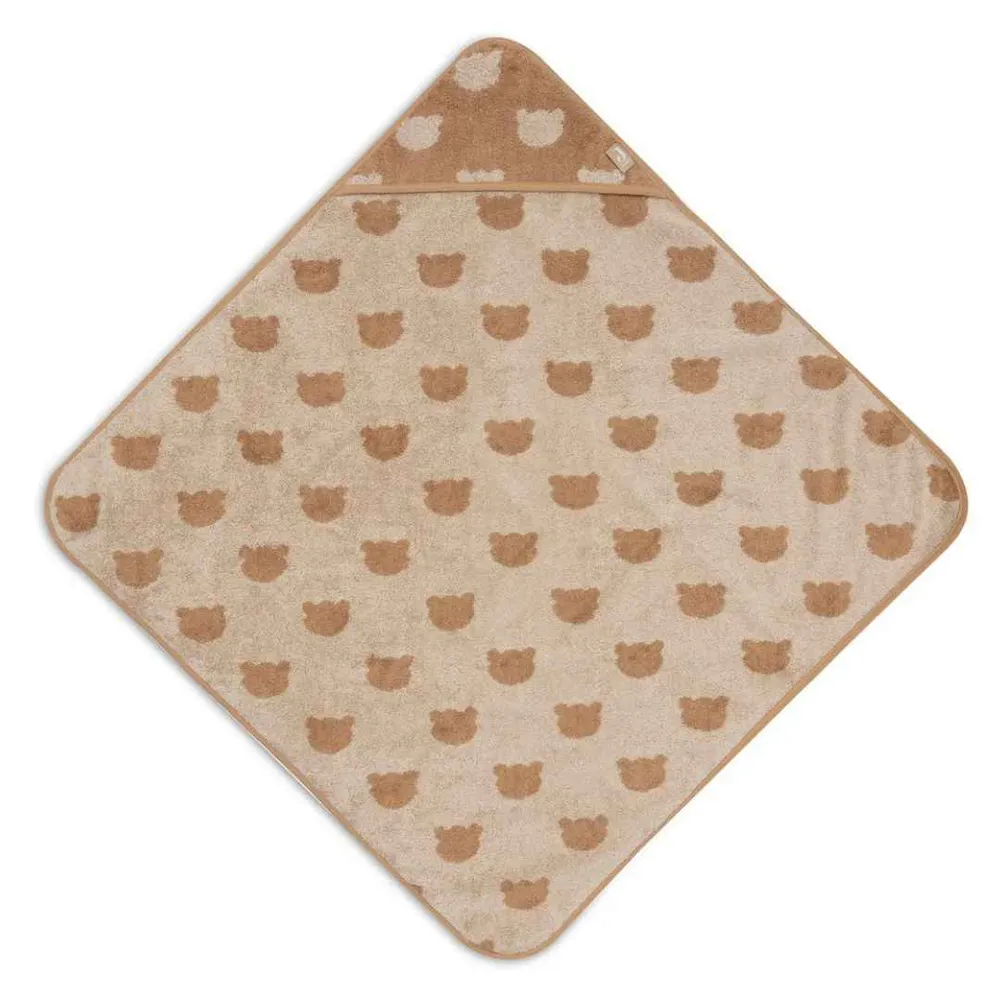 Jollein® Ručnik s kapuljačom Jacquard Teddy Bear 75x75