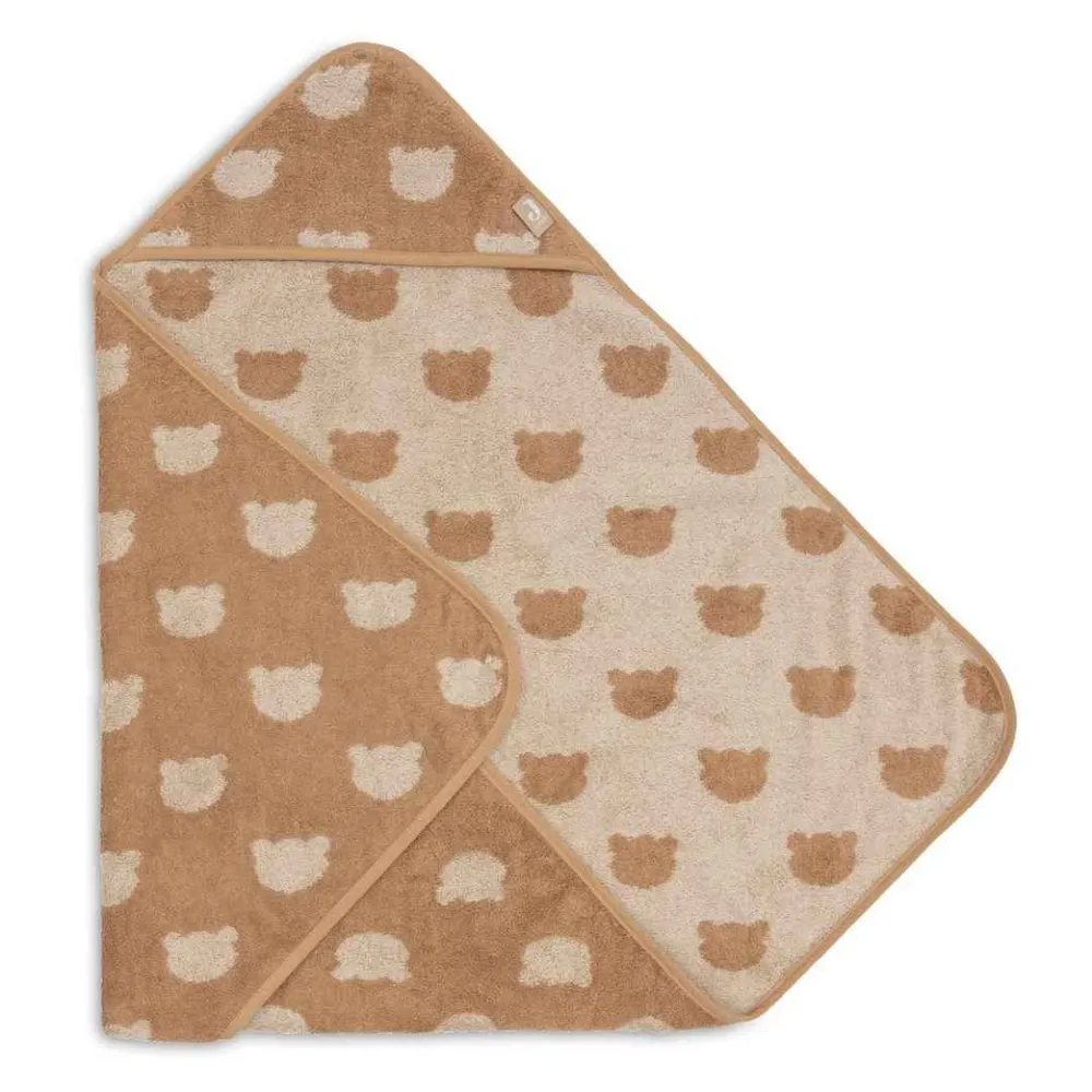 Jollein® Ručnik s kapuljačom Jacquard Teddy Bear 75x75