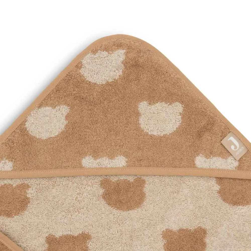 Jollein® Ručnik s kapuljačom Jacquard Teddy Bear 75x75