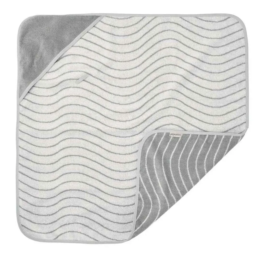Leander® Pamučni ručnik s kapuljačom Woodland Cool Grey 80x80