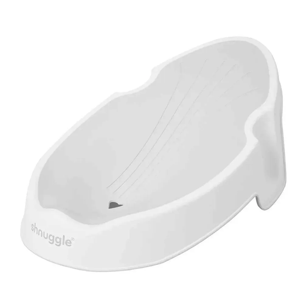 Shnuggle® Ležaljka za kupanje (0–6m) White/Grey