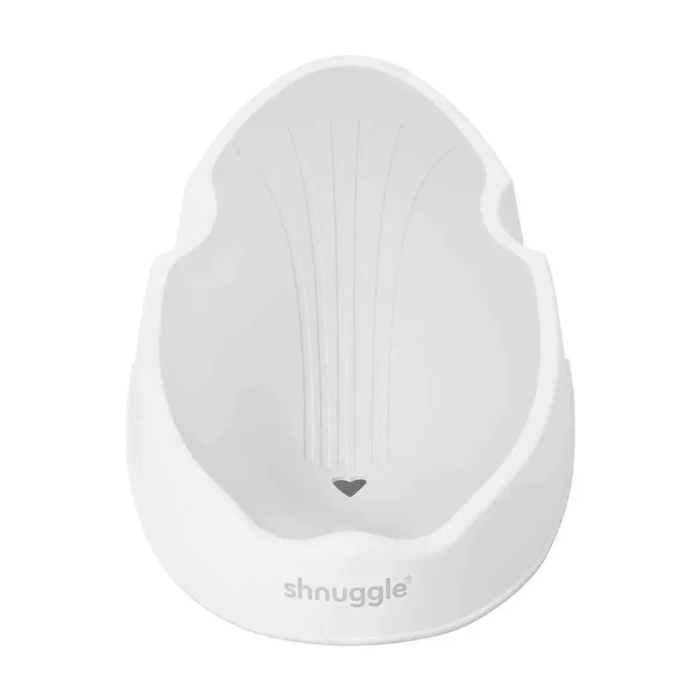 Shnuggle® Ležaljka za kupanje (0–6m) White/Grey