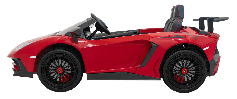 Licencirani auto na akumulator Lamborghini Aventador SV STRONG - dvosjed - crveni