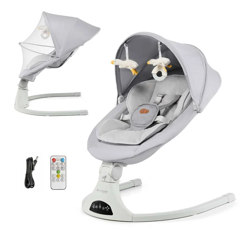 Kinderkraft Električna njihaljka TULSY, Grey