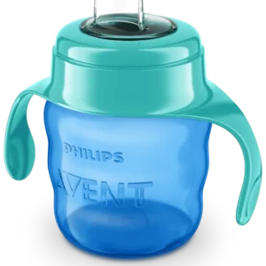 Philips Avent bočica s ručkama s mekanim usnikom 6m+, 200ml, dječak, SCF551/05