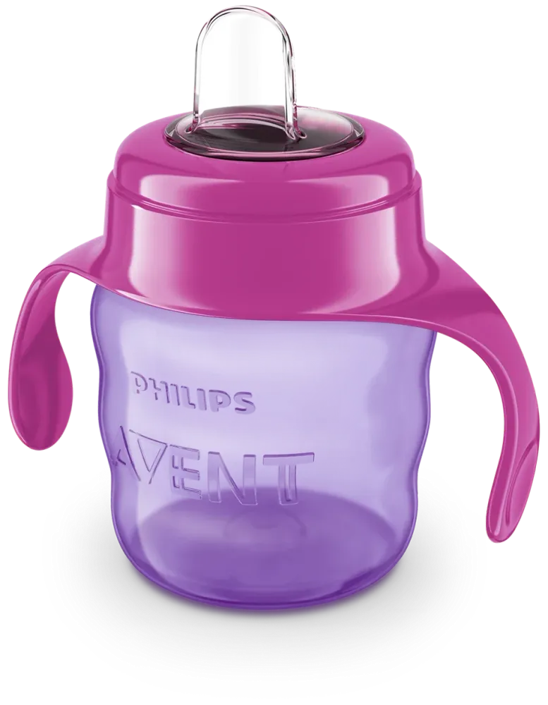 Philips Avent bočica s ručkama s mekanim usnikom 6m+, 200ml, djevojčica, SCF551/03
