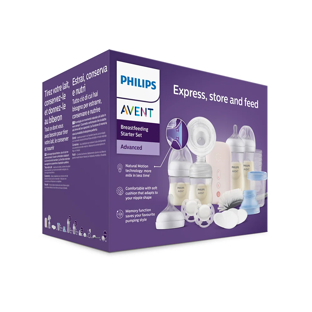 Philips Avent početni set za bebe sa električnom izdajalicom, SCD340/31