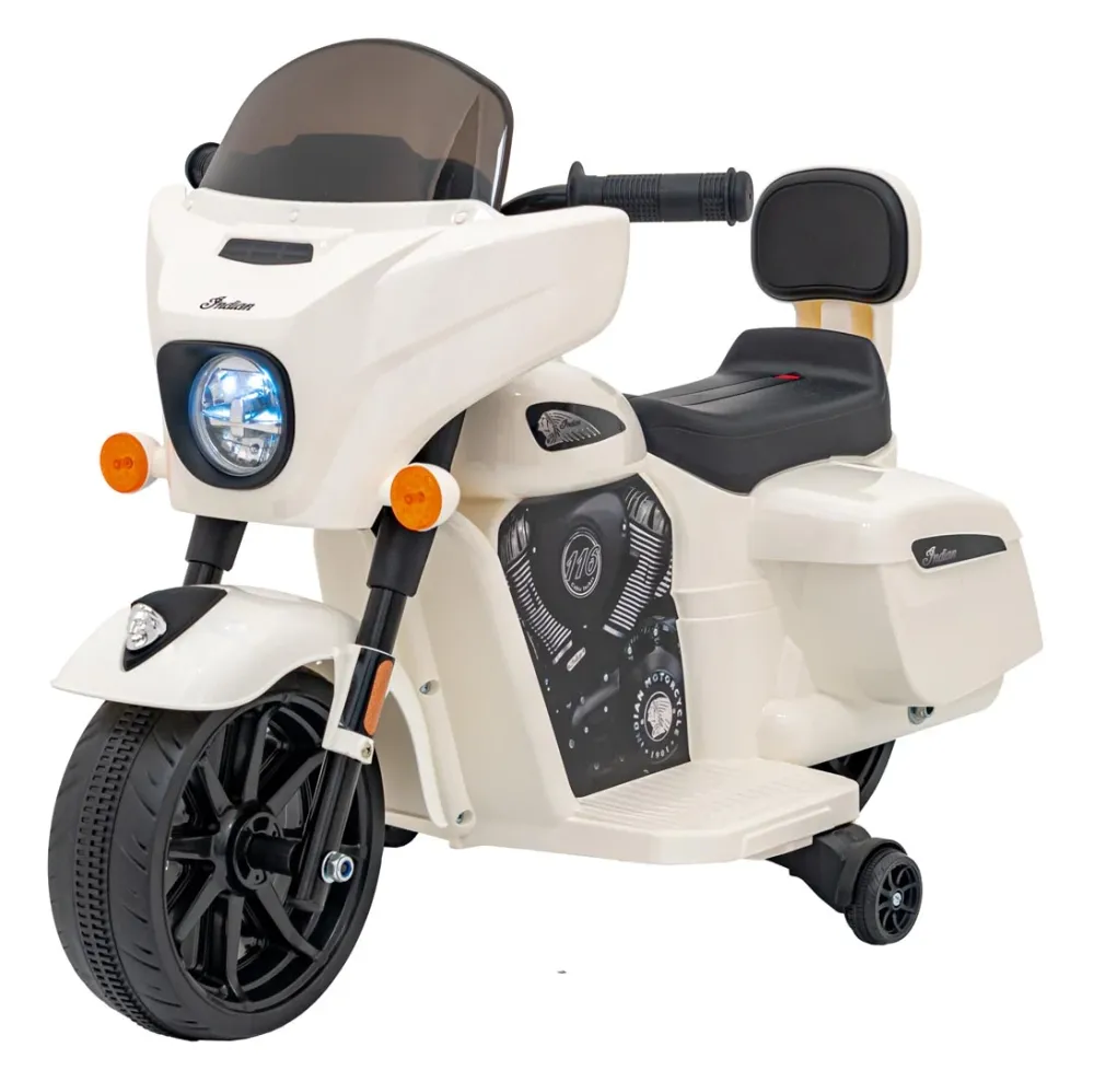 Licencirani motor na akumulator Chopper INDIAN - bijeli