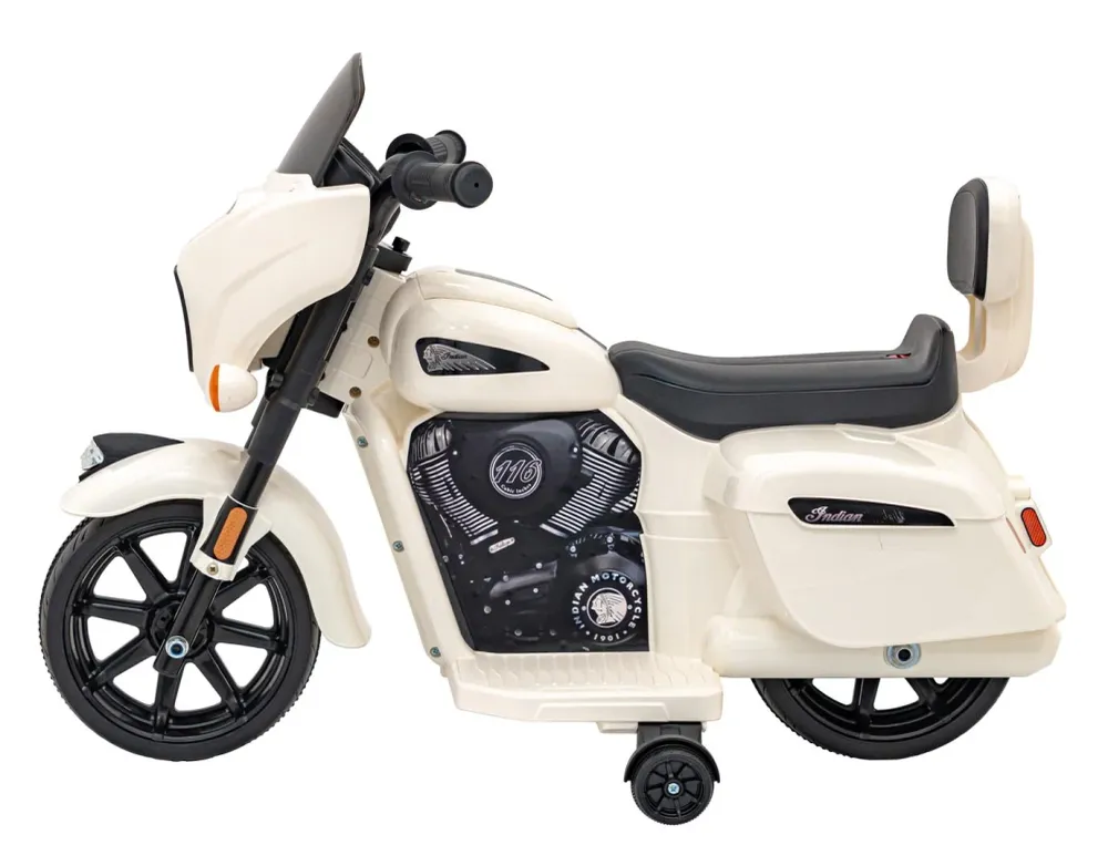 Licencirani motor na akumulator Chopper INDIAN - bijeli
