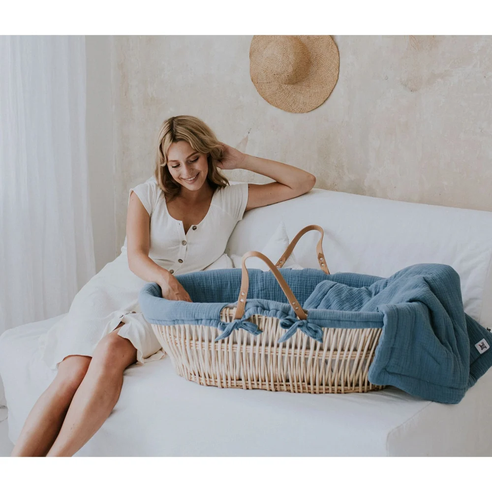 Bellamy Moses tkanina, fine blue