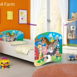 Dječji krevet ACMA s motivom 140x70 cm 34 Farm
